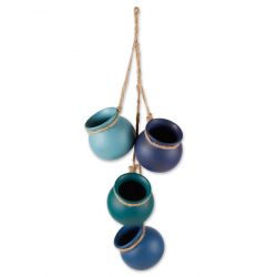 Blue Tones Dangling Mini Pots