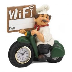 Chef Wifi Sign Clock