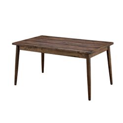 Eindride Mid-Cent Modern Dining Table, Brown