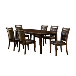 Woodside Contemporary Dining Table, Expresso Finish