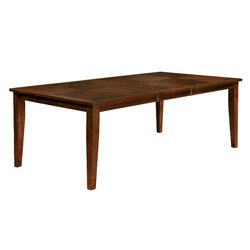 Hillsview I Transitional Style Dining Table, Brown Cherry