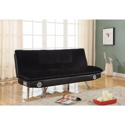 Retro Chick Sofa Bed with speakers, Black