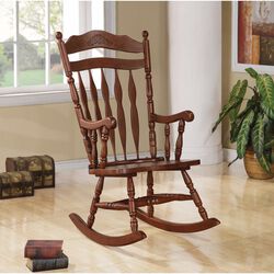 Traditional Nostalgia Arrow back Rocking Chair, Walnut