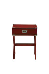 Babs End Table, Red