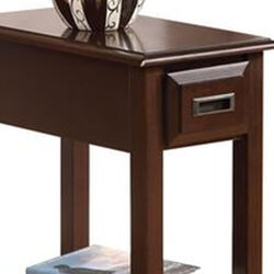 Astounding Side Table, Dark Cherry Brown