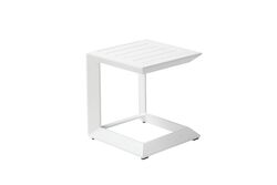 Aluminum Side Table, White