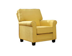 Belem Transitional Single Chair With Yellow Flax Fabric