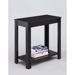 Minimalistic  designed Wooden Chairside Table, Black