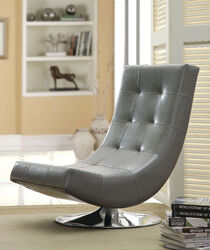 Trinidad Contemporary Swivel Chair, Gray