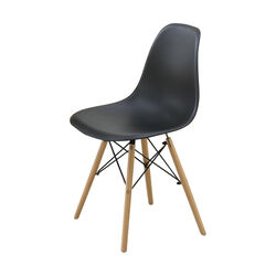 Metal Frame Dining Chair Set Of 4 Black And Brown