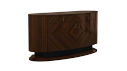 Wooden Dining Server Buffet with Storage Space, Brown