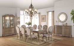 Smart Looking Dining Table, Antique Brown