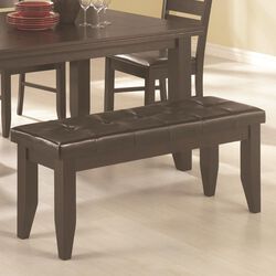 Wooden Dining Bench, Cappuccino Brown