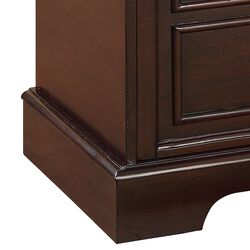 Wooden Bench with Fabric Seat and Storage Space, Brown and Beige