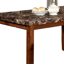 Elmore Oak Finish Dining Table