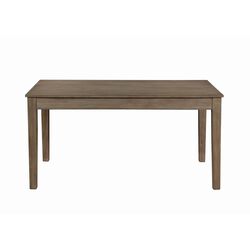 Transitional Style Wooden Dining Table with Two Drawers, Brown