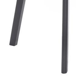 Modern Wooden Dining Chair with Cushioned Seat, Set of 2, Gray and Black