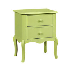 Lexie Traditional Style Night Stand Apple Green