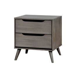 Lennart Mid-Century Modern Nightstand, Gray
