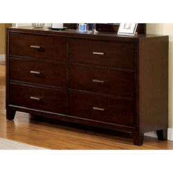 Immaculate Wooden Designer Dresser In Contemporary Style,  Brown Cherry