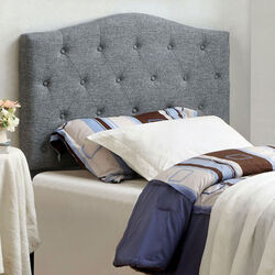 Alipaz Contemporary Full Queen Headboard, Gray
