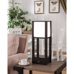 Striking Contemporary Style Floor Lamp, Brown
