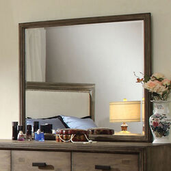 Antler Transitional Style Mirror In Natural Ash Finish