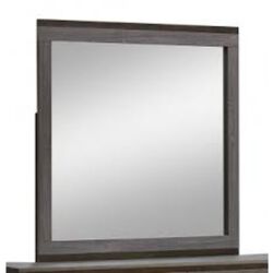 Manvel Contemporary Mirror, Two-Tone Antique Gray