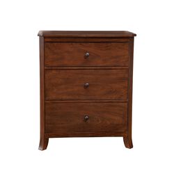 Mahogany Wood Small Chest, Brown