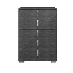 Five Drawer Chest With Efficient Storage Gray Birch