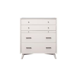 Mahogany Wood Multifunctional Chest, White