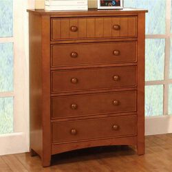 Commodious Transitional Wooden Chest , Brown