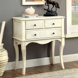 Sian Contemporary Hallway Cabinet In Antiqued White