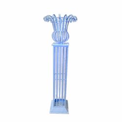 Metal Floral Stand, Blue