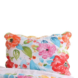 20 X 26 Floral Printed Pillow Sham with Polyester Filling, Multicolor