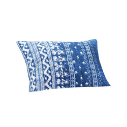20 X 36 Geometric Pattern Pillow Sham with Polyester Filling, Blue