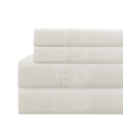 Lanester 4 Piece Deep Pocket Full Size Microfiber Sheet Set The Urban Port, White