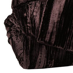 Fabric Queen Size Quilt Set with Textured Details and 2 Shams, Dark Brown