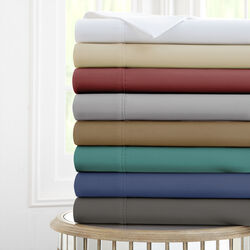 Forli 4 Piece Microfiber Twin Sheet Set with Nano Technology The Urban Port, Gray