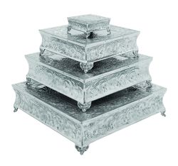 Aluminum Cake Stand Set Of 4 A Dining Area SpecificDecor