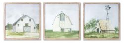 Barn-Themed Framed Art Prints, 3-Piece Set