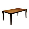Two Toned Finish Rectangular Dining Table