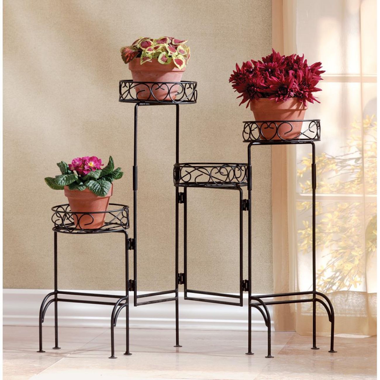 4-Tier Metal Plant Stand