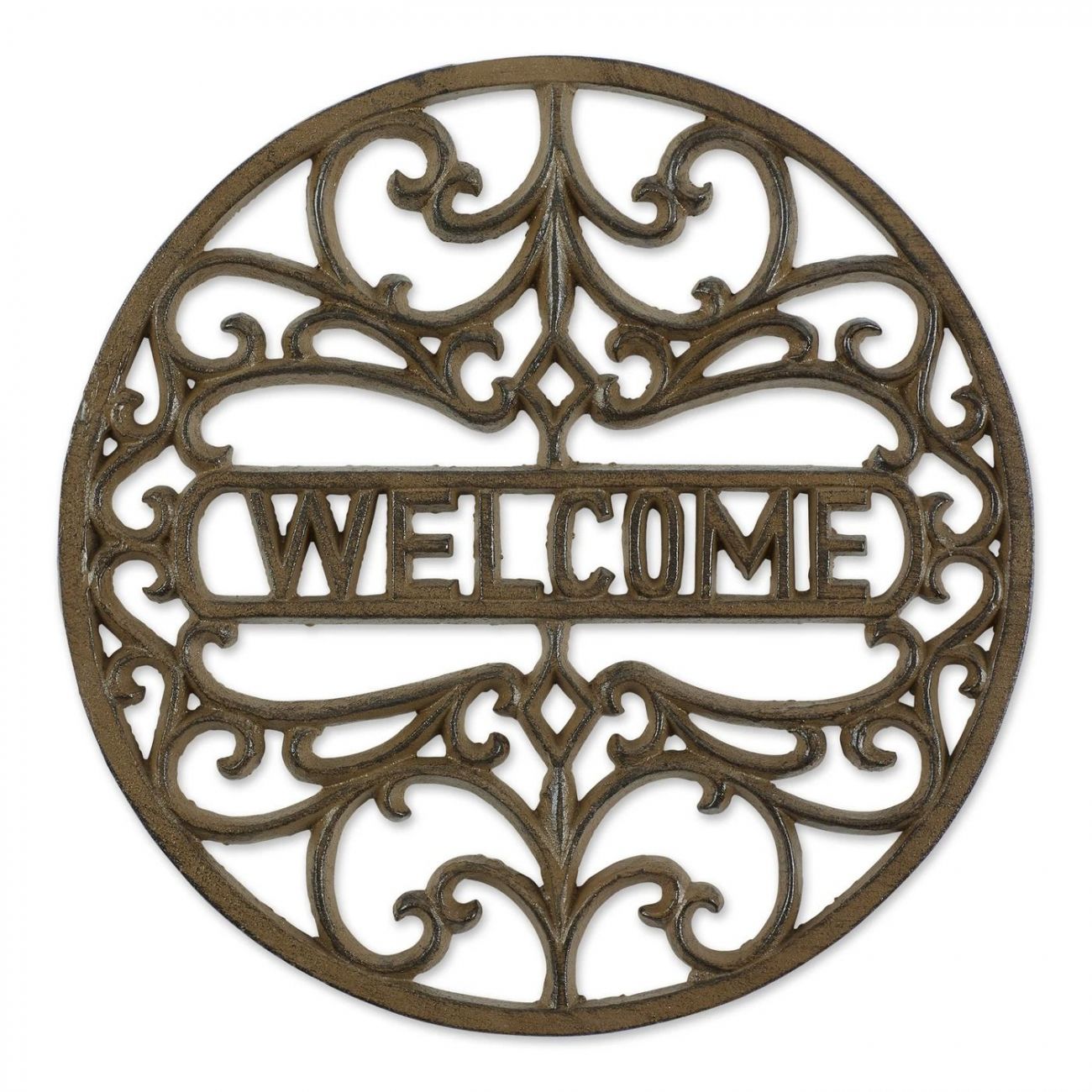 Welcome Cast Iron Stepping Stone