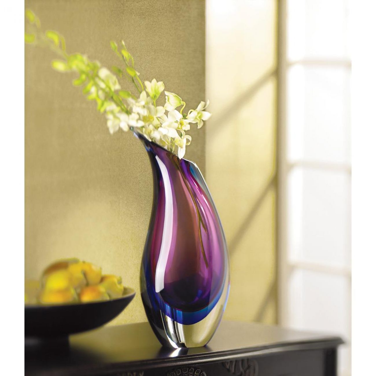 Modern Duo Tone Glass Vase