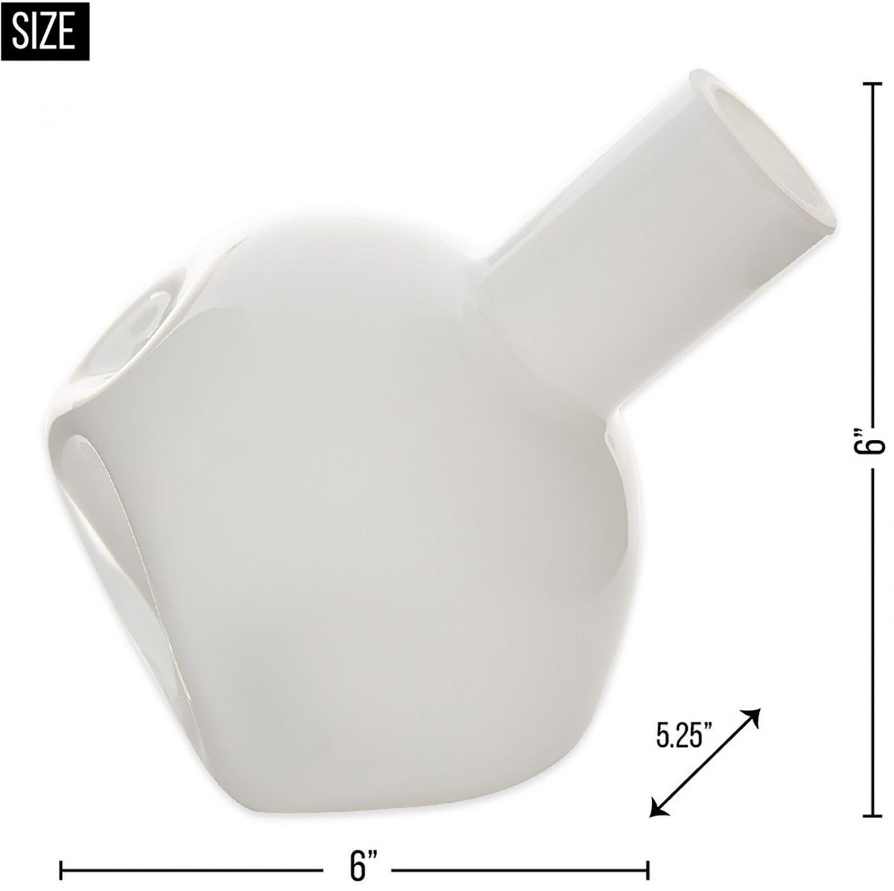 White Abstract Vase