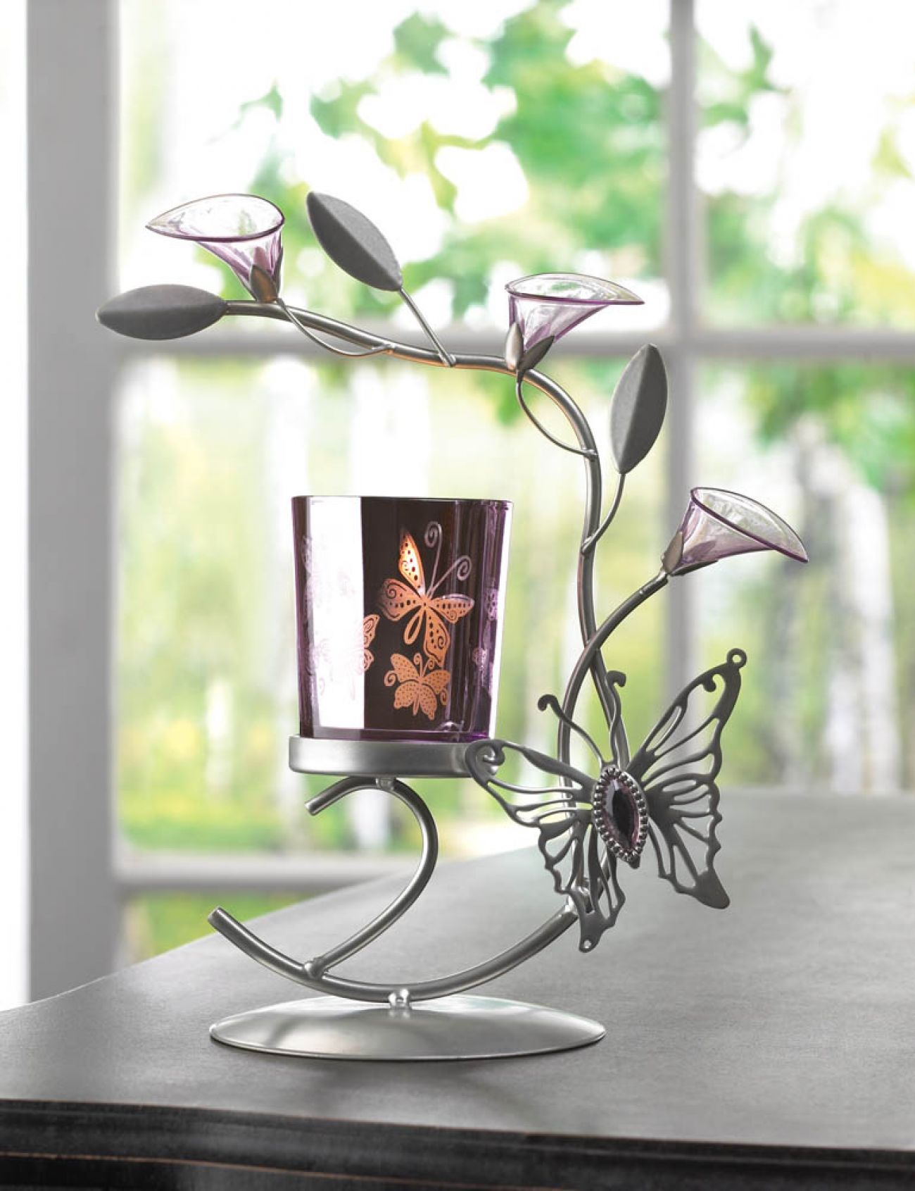 Butterfly Lily Candle Holder