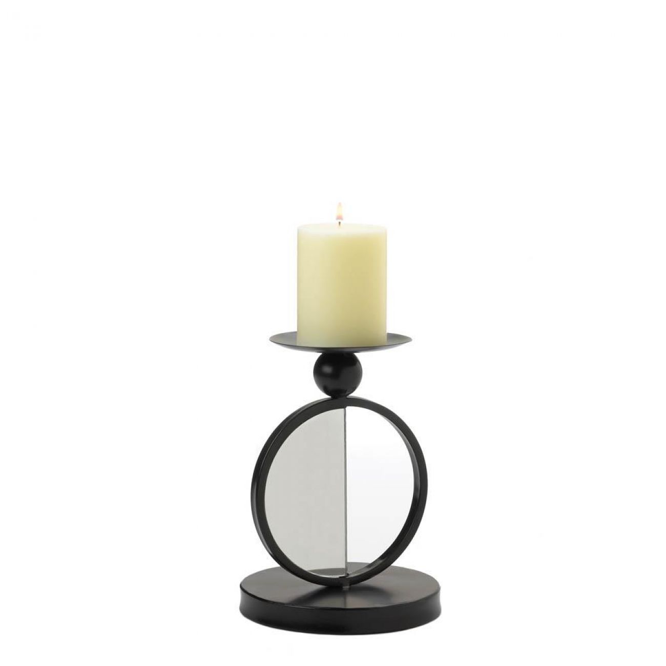 Single Mirrored Candle Holder