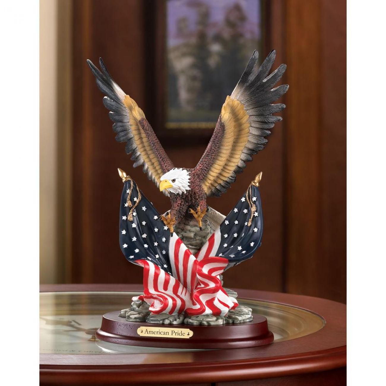 Patriotic Eagle Statue Sculpture
