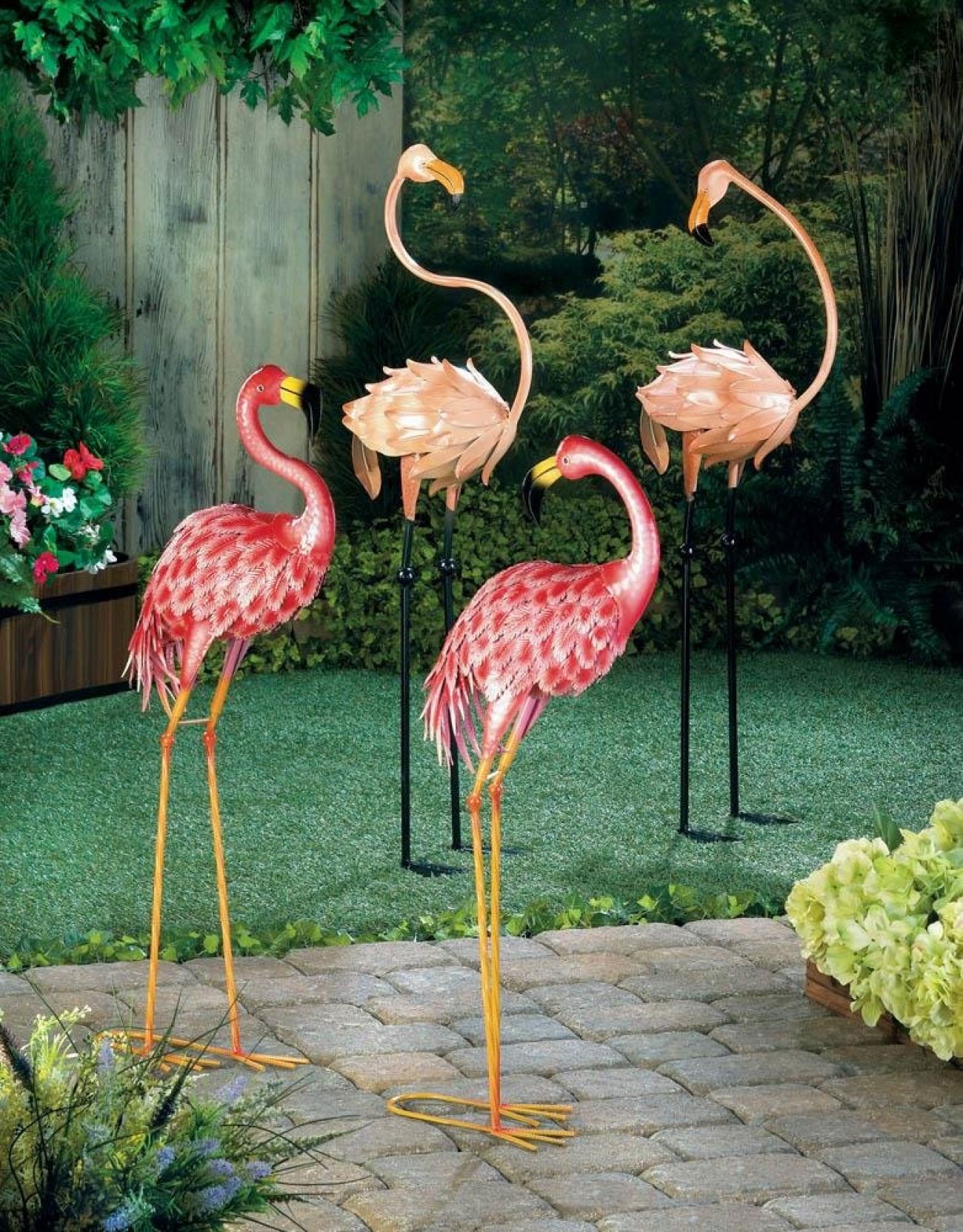 Bright Standing Flamingo